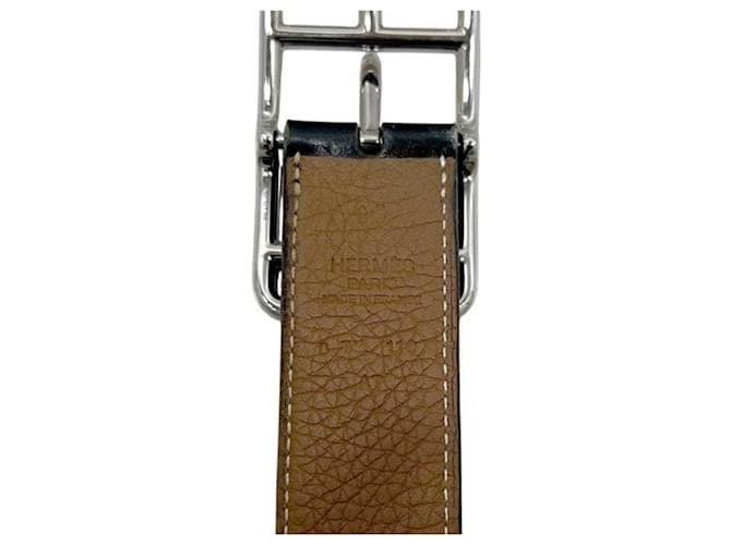 Hermès Hermes Cap Cod Leather Belt Brown Black - view 6
