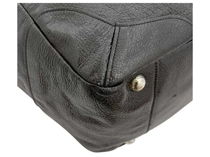 Borsa Tote Prada Chain marrone - vista 9