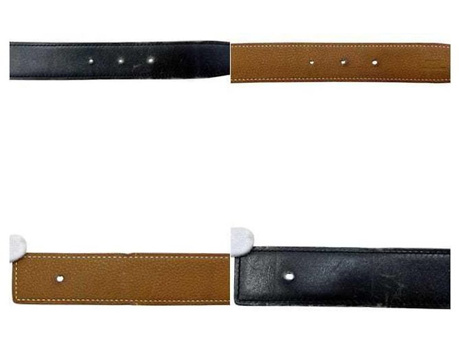 Constance Hermès Cintura H Hermes in nero e marrone - vista 3