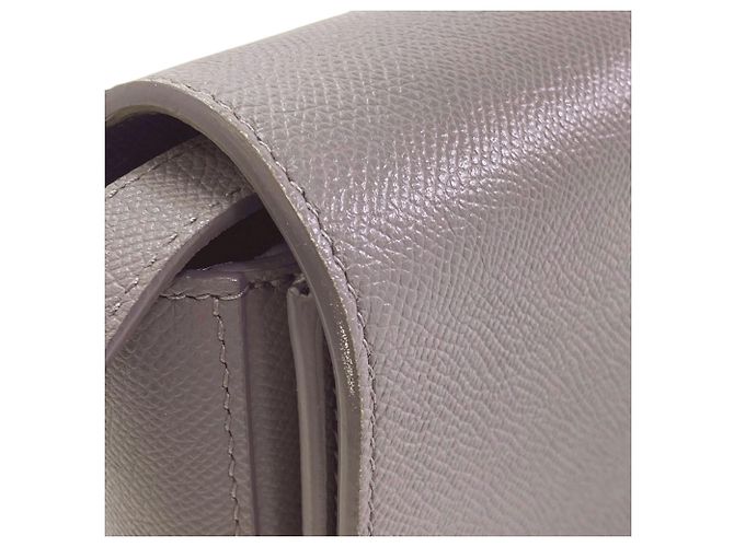 Borsa a tracolla in pelle grigia Balenciaga Marrone - vista 14