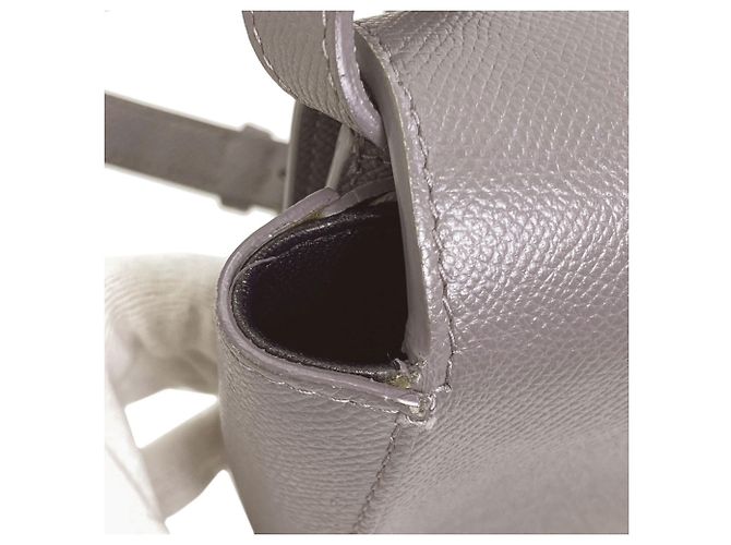 Borsa a tracolla in pelle grigia Balenciaga Marrone - vista 15
