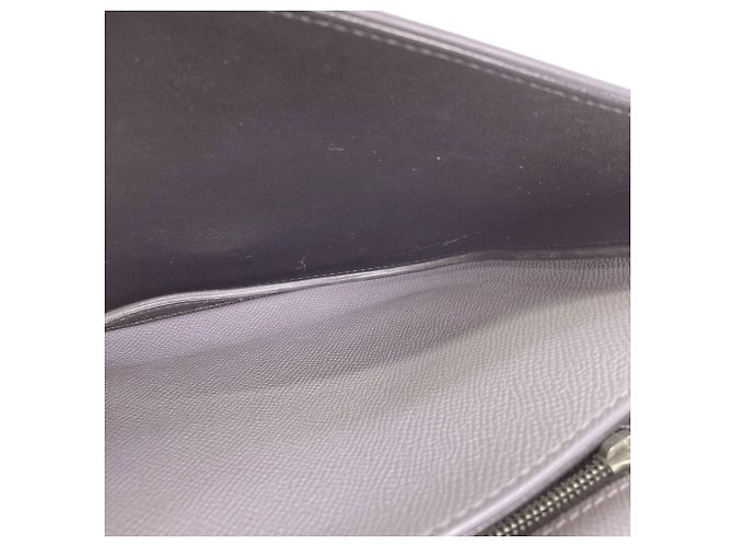 Borsa a tracolla in pelle grigia Balenciaga Marrone - vista 9