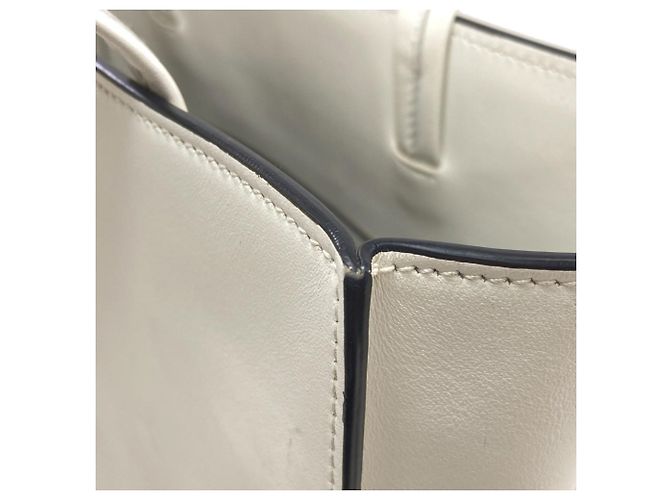 Borsa 2-way Prada con triangolo in rilievo Bianco - vista 11