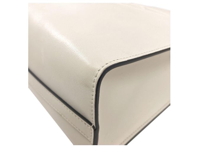 Borsa 2-way Prada con triangolo in rilievo Bianco - vista 14