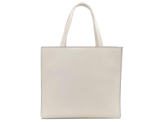 Borsa 2-way Prada con triangolo in rilievo Bianco - vista 2