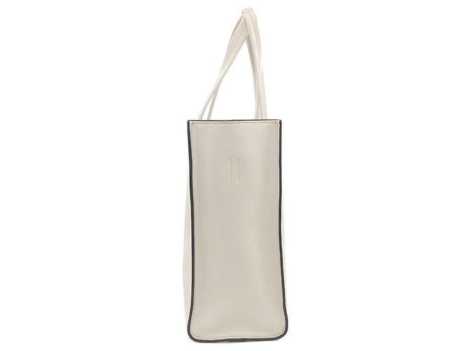 Borsa 2-way Prada con triangolo in rilievo Bianco - vista 3
