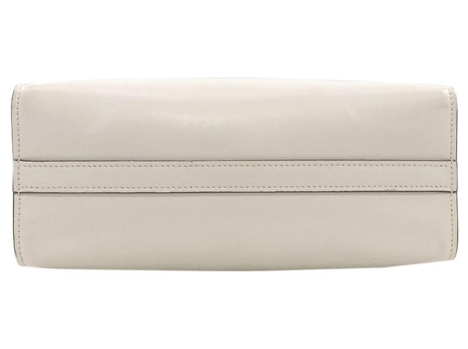 Borsa 2-way Prada con triangolo in rilievo Bianco - vista 4
