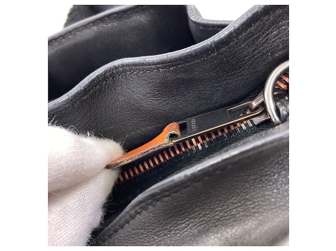 Hermès Hermes Caravan Horizontal PM Handtasche Schwarz - Ansicht 11