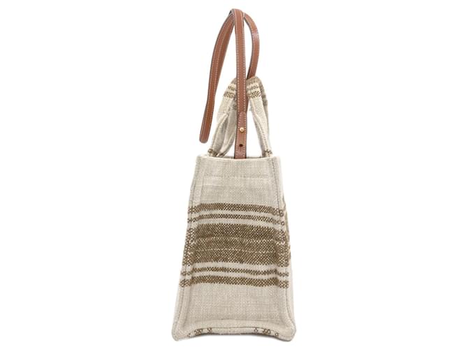 Céline Celine Small Cabas Thais Borsa 2-Way Beige - vista 3