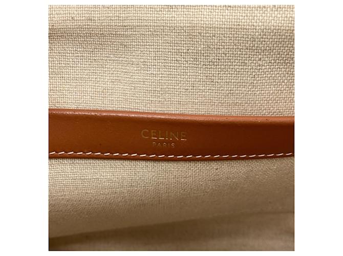 Céline Celine Small Cabas Thais Borsa 2-Way Beige - vista 6