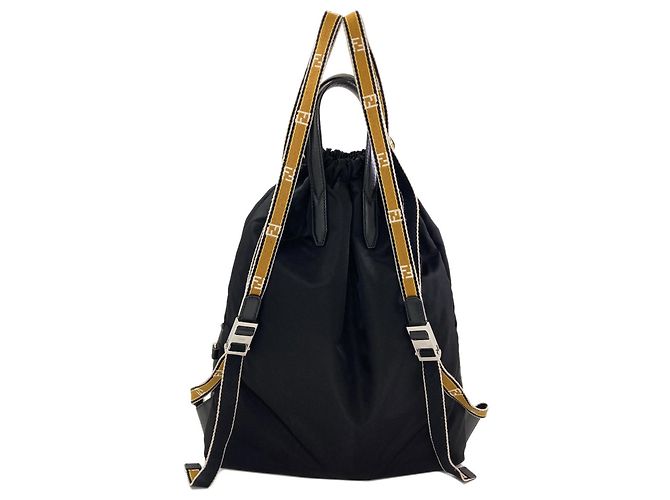 Fendi Nylon 2-Way Rucksack Schwarz - Ansicht 2