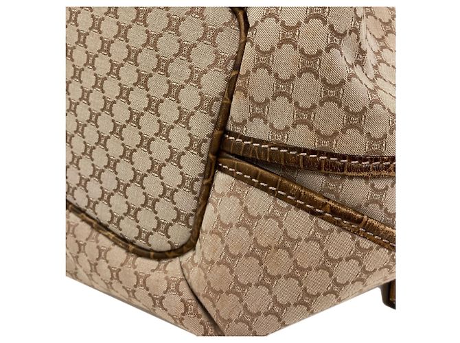 Céline Celine Macadam Muster Canvas Tote Bag Beige - Ansicht 14