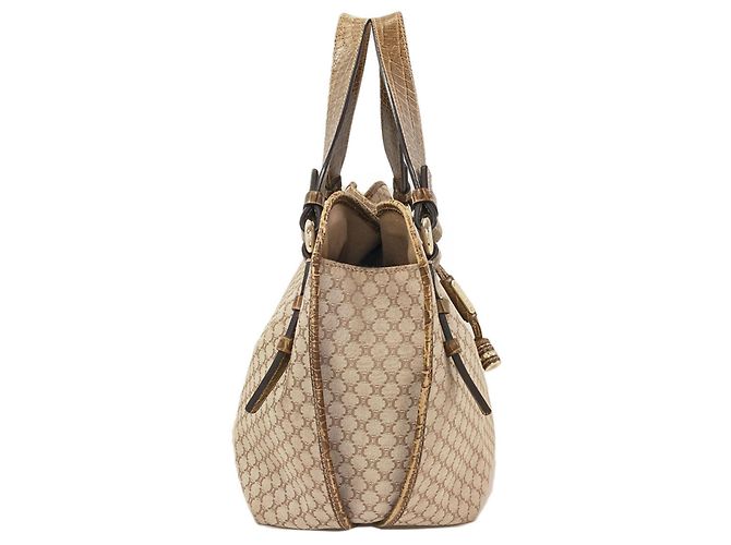 Céline Celine Macadam Muster Canvas Tote Bag Beige - Ansicht 3