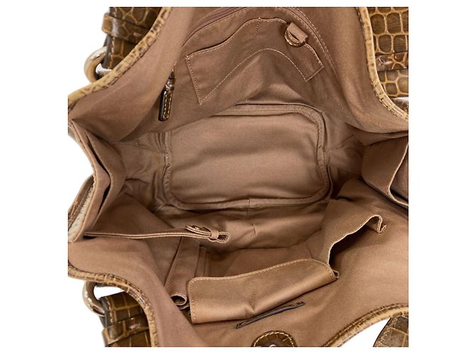 Céline Celine Macadam Muster Canvas Tote Bag Beige - Ansicht 5