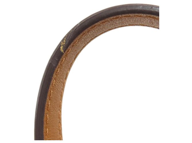 Zaino MCM in PVC marrone con logo - vista 12