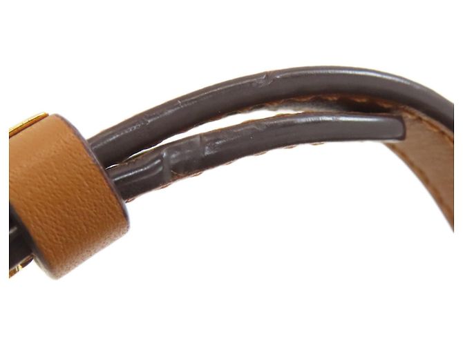 Zaino MCM in PVC marrone con logo - vista 13