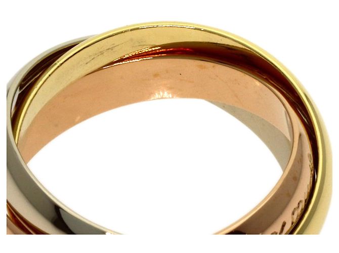 Anello Trinity in oro 18K Cartier Rosa Bianco Giallo - vista 5