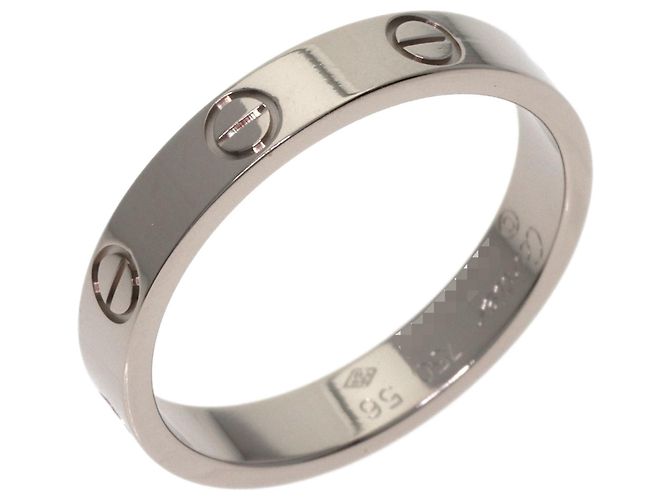 Cartier Love Mini Ring in 18K White Gold - view 2