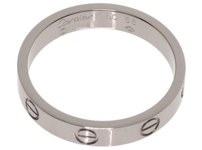 Cartier Love Mini Ring in 18K White Gold - view 4