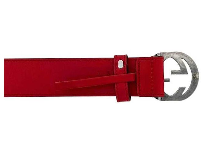 Cinturón Gucci de cuero rojo Roja - vista 5