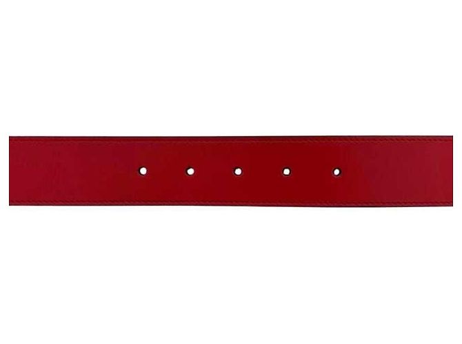 Cinturón Gucci de cuero rojo Roja - vista 7