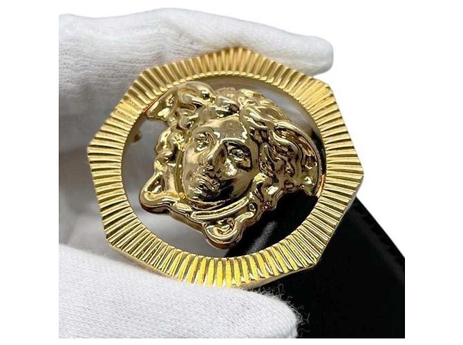 Medusa Versace Black Leather Belt - view 11