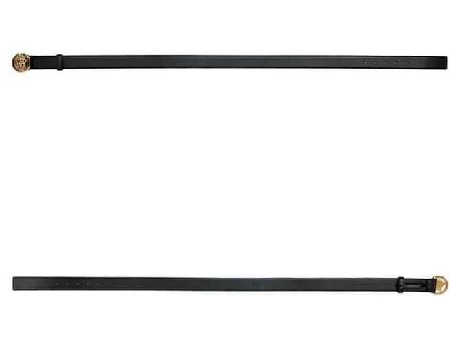 Medusa Versace Black Leather Belt - view 3