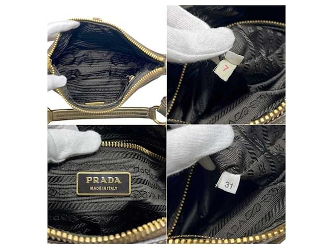 Saffiano Borsa a Spalla Prada Verde Khaki Cachi - vista 4