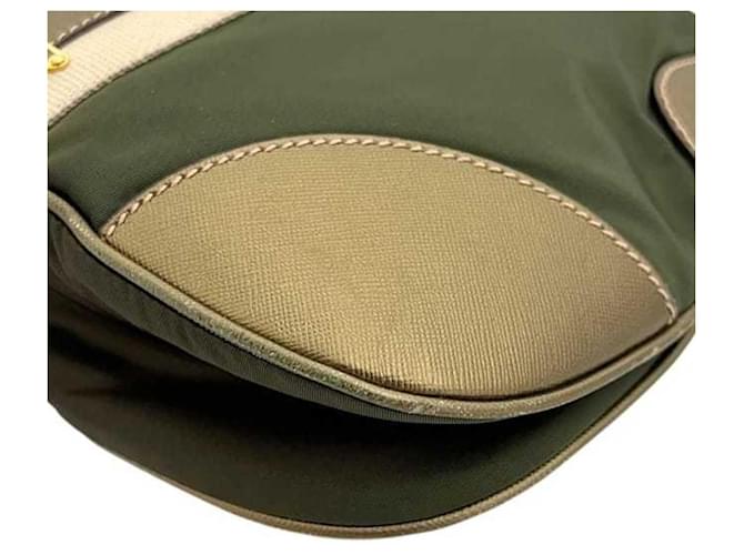 Saffiano Borsa a Spalla Prada Verde Khaki Cachi - vista 8