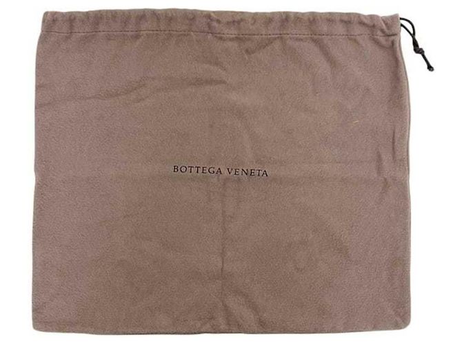 Clutch in pelle Bottega Veneta Nero Verde Cachi - vista 11