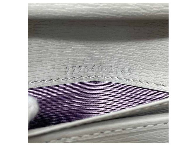 Cartera de doble pliegue gris Gucci Castaño - vista 5