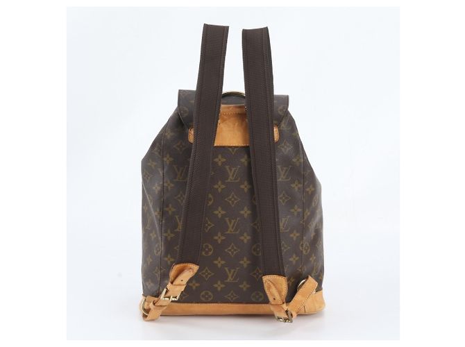 Zaino Louis Vuitton Monogram Montsouris GM Marrone Monogramma - vista 2