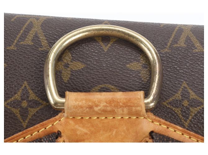 Zaino Louis Vuitton Monogram Montsouris GM Marrone Monogramma - vista 3