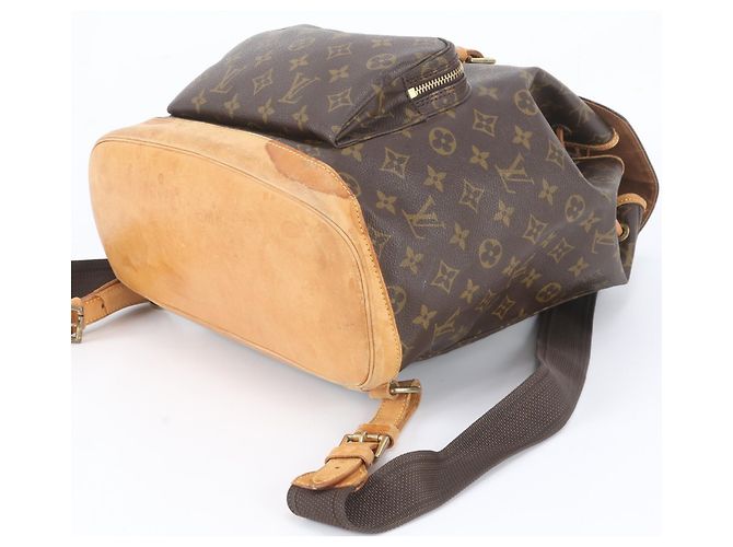 Zaino Louis Vuitton Monogram Montsouris GM Marrone Monogramma - vista 4