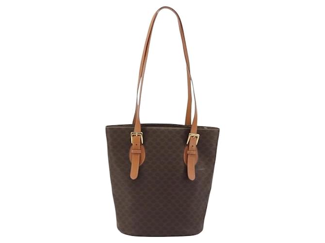 Céline Celine Vintage Macadam Canvas Marrone - vista 2