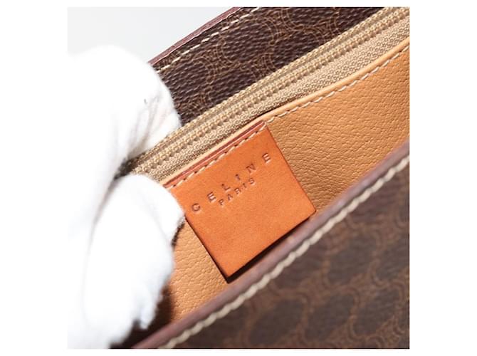 Céline Celine Vintage Macadam Canvas Marrone - vista 6