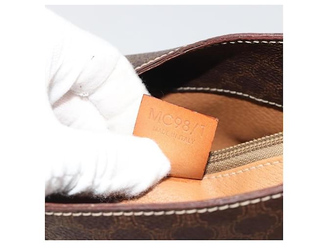 Céline Celine Vintage Macadam Canvas Marrone - vista 7
