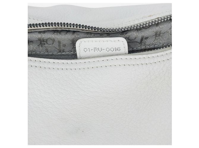 Dior da Galliano SS06 'Gaucho' Whipstitch Double Saddle Shoulder Bag Bianco - vista 10