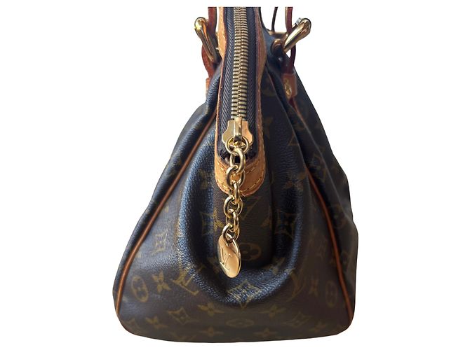 Borsa a mano Louis Vuitton Tivoli Marrone Pelle Oro D'oro - vista 10