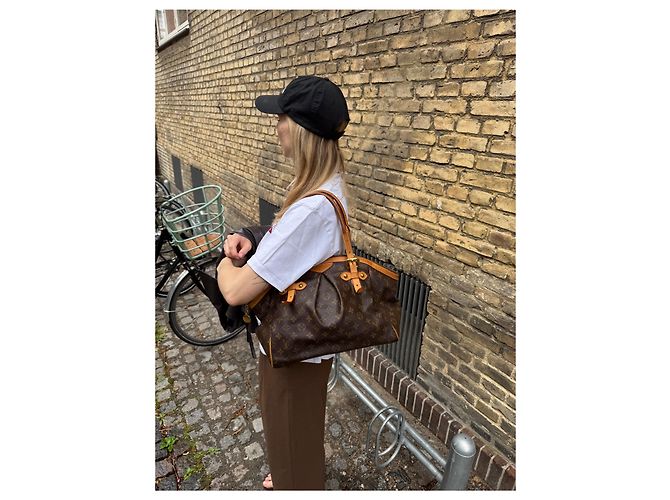 Borsa a mano Louis Vuitton Tivoli Marrone Pelle Oro D'oro - vista 2