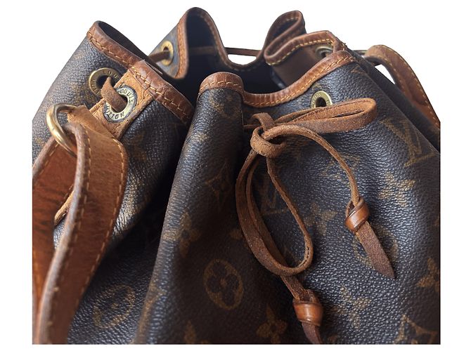 Noe Borsa a mano Louis Vuitton Noé Beige Pelle e Tela - vista 2