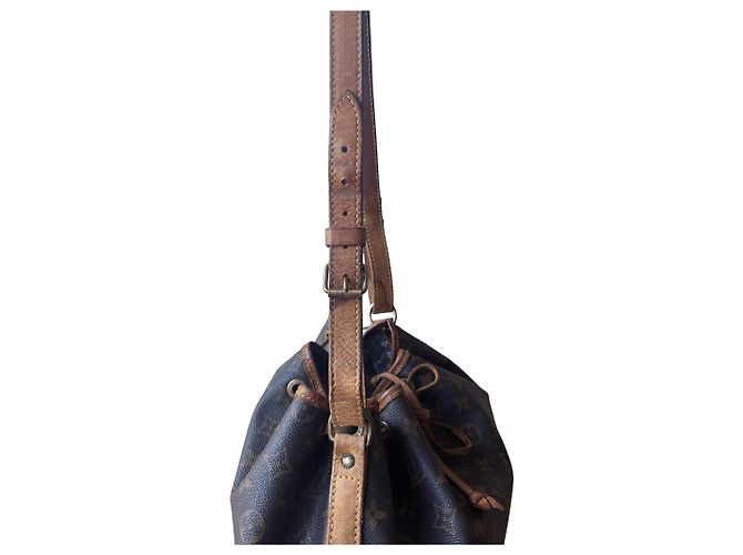 Noe Borsa a mano Louis Vuitton Noé Beige Pelle e Tela - vista 8