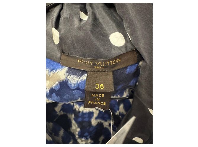 Louis Vuitton Blauer Seidenrock & Oberteil Set Gr. 36 Gebraucht - Ansicht 6