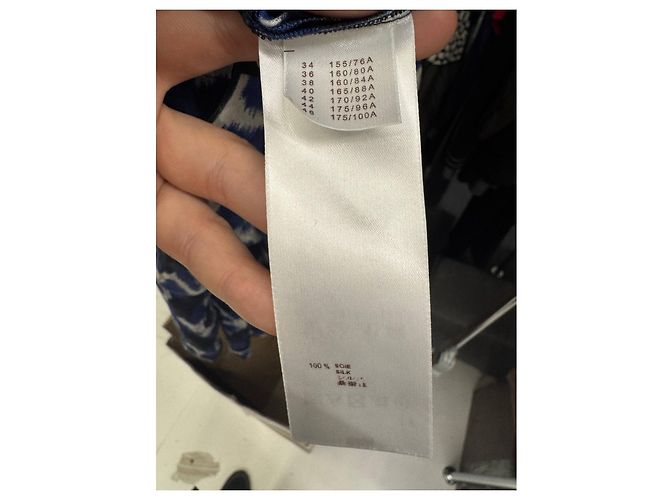 Louis Vuitton Blauer Seidenrock & Oberteil Set Gr. 36 Gebraucht - Ansicht 7