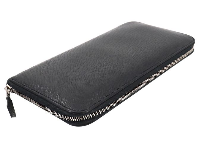 Hermès Hermes Azap Long Classic Round Wallet Black - view 4