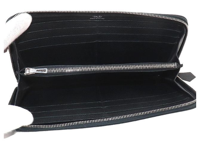 Hermès Hermes Azap Long Classic Round Wallet Black - view 5