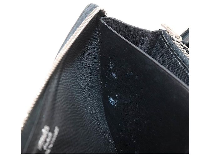 Hermès Hermes Azap Long Classic Round Wallet Black - view 8