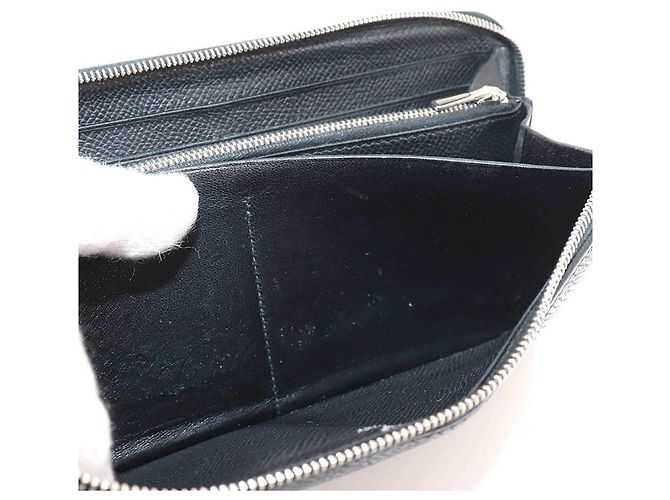 Hermès Hermes Azap Long Classic Round Wallet Black - view 9
