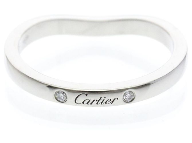 Cartier Ballerina Ehering aus Platin Silber - Ansicht 3