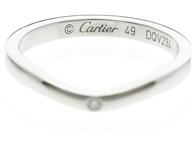 Cartier Ballerina Ehering aus Platin Silber - Ansicht 5